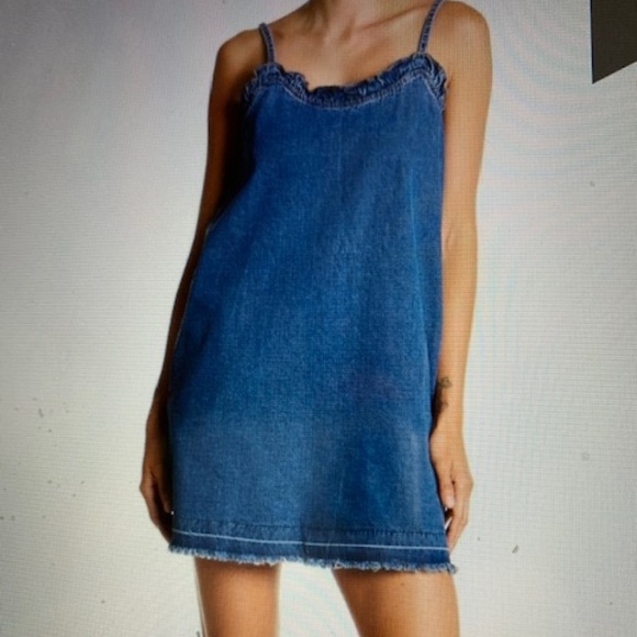 Mustard Seed | Dresses | Mustard Seed Medium Wash Denim Dress Sz L |  Poshmark
